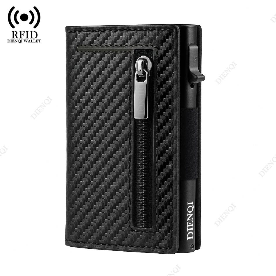 DRAVEN — Aluminum RFID Card Holder Slim Metal Wallet Men