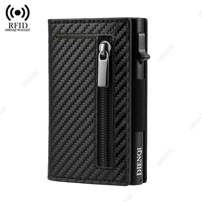 Aluminum RFID Card Holder Slim Metal Wallet Men – Elegant Men's Accessory | Accessorio Uomo Elegante