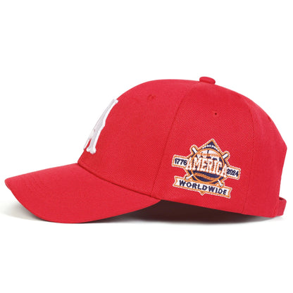 A Letter Embroidered Cap – Unisex Casual Street Style