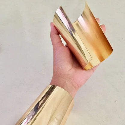 Wide Golden Metal Bracelet – Elegant Men's Accessory | Accessorio Uomo Elegante