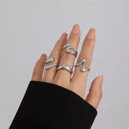 Irregular Geometric Punk Ring – Elegant Men's Accessory | Accessorio Uomo Elegante