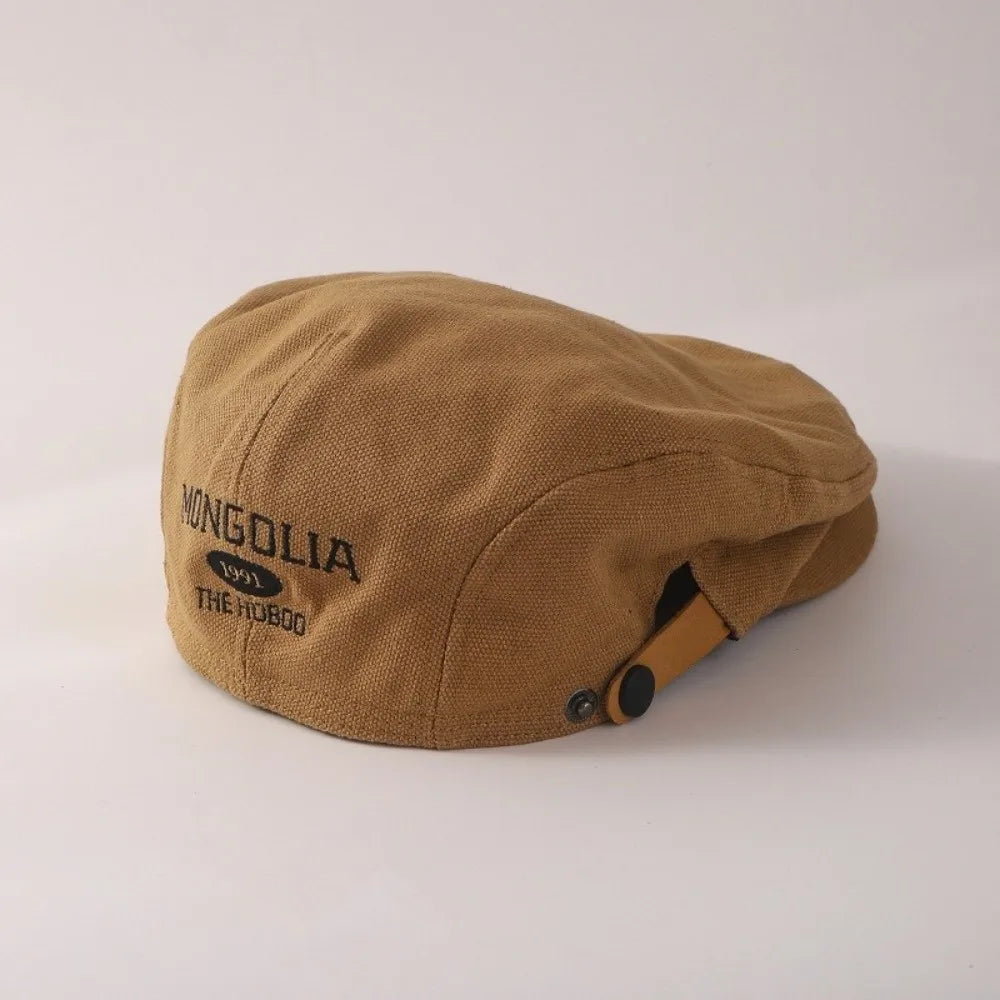 DRAVEN — Vintage Embroidered Beret – Classic Street Newsboy Cap