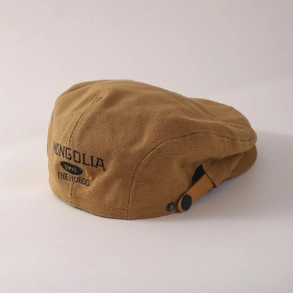 Vintage Embroidered Beret – Classic Street Newsboy Cap