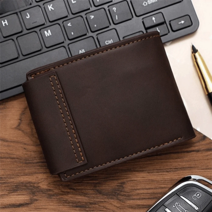 PU Leather Magnetic Wallet Men Large Capacity Design – Elegant Men's Accessory | Accessorio Uomo Elegante