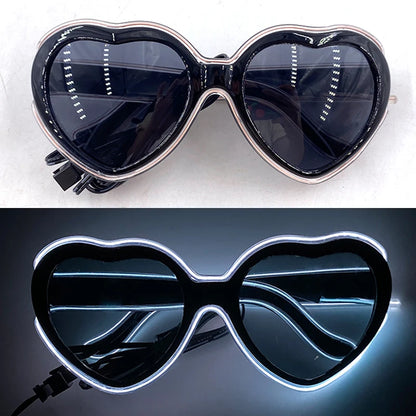 Neon Glow Party Sunglasses – LED Light-Up Style