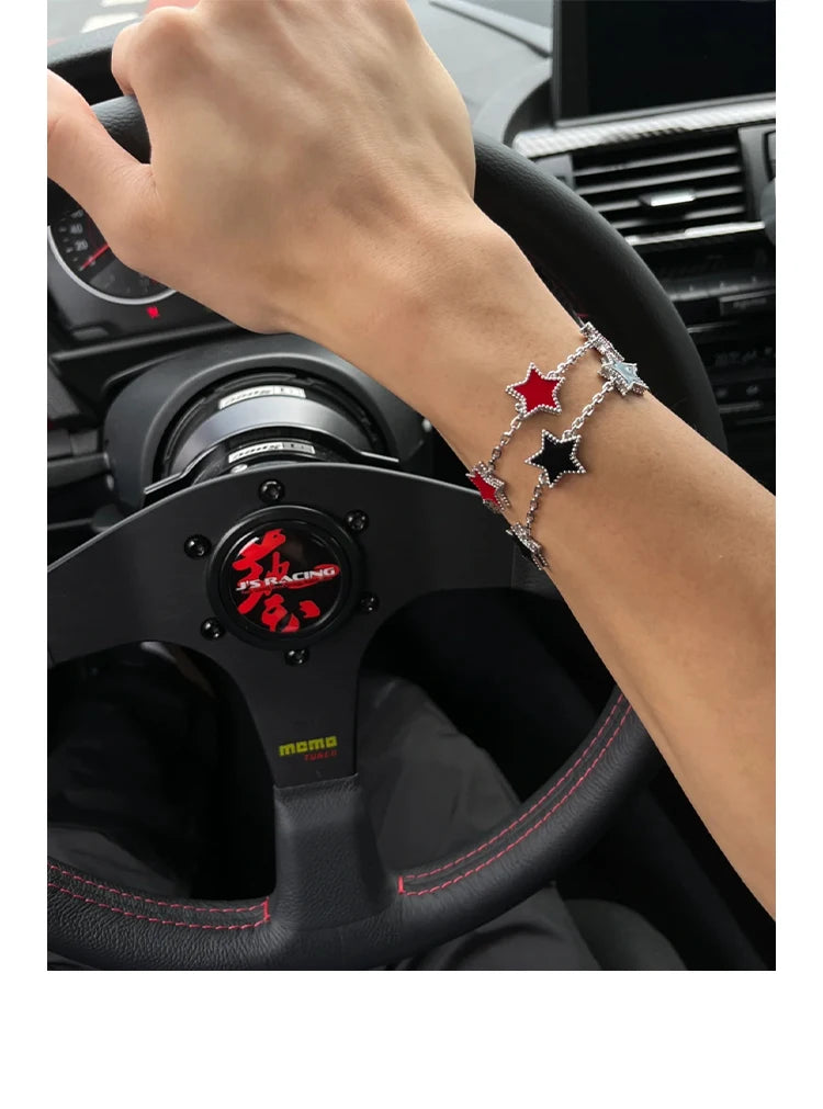 Retro Pentagram Drip Bracelet – Elegant Men's Accessory | Accessorio Uomo Elegante