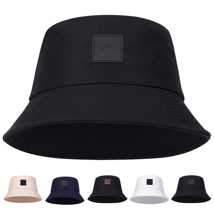 New York Leather Label Bucket Hat – Unisex Street Style