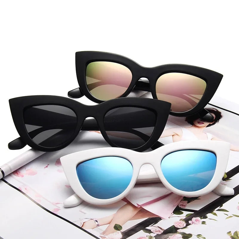 DRAVEN — Large Cat Eye Sunglasses – Retro Multicolor Statement Shades