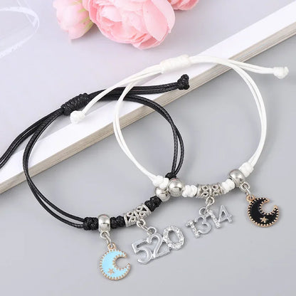 Star Charm Couple Rope Bracelets – Elegant Men's Accessory | Accessorio Uomo Elegante