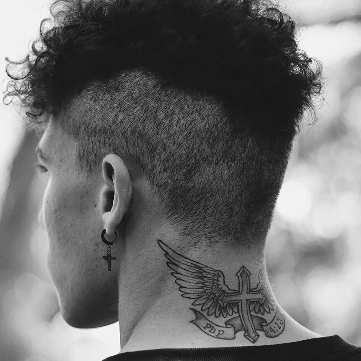 DRAVEN — Stainless Steel Cross & Zircon Earring Set