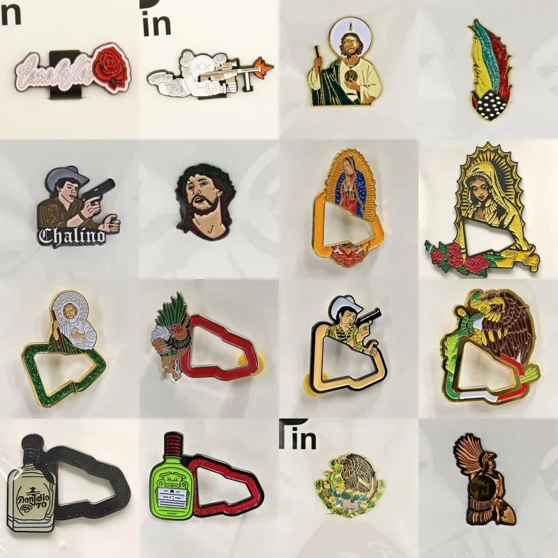 DRAVEN — Virgin Mary Metal Pin – Retro Baseball Cap Brooch