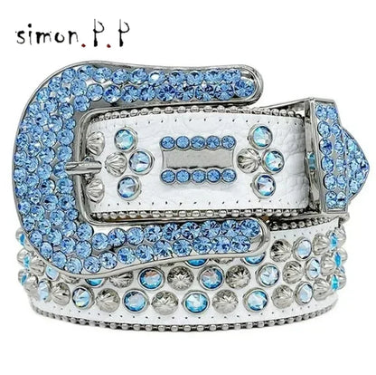 Skull Studded Belt Unisex Punk Rock Gothic Style – Elegant Men's Accessory | Accessorio Uomo Elegante