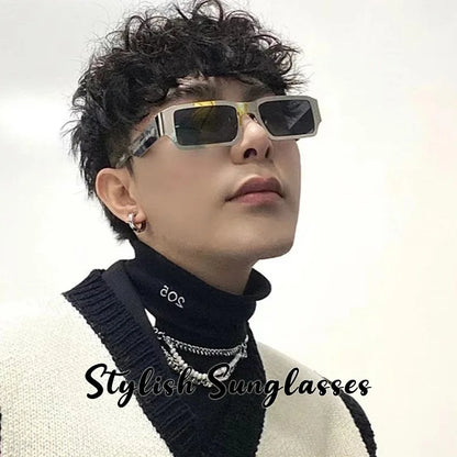 Square Street Sunglasses – Minimalist Chic Shield – Elegant Men's Accessory | Accessorio Uomo Elegante