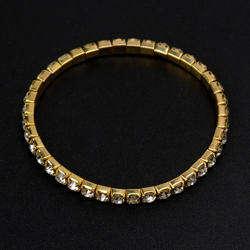 Crystal Elastic Bangle Set – Elegant Men's Accessory | Accessorio Uomo Elegante