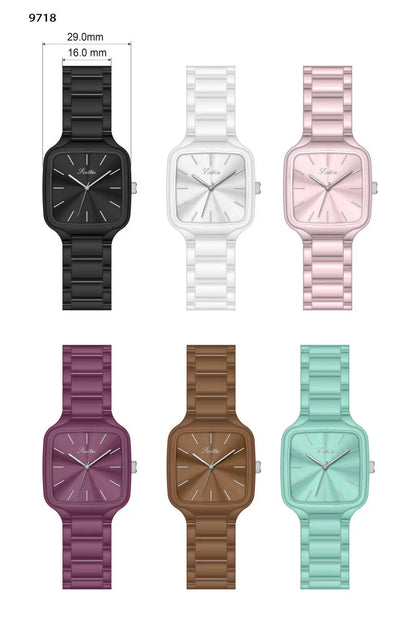 Contemporary Grace – Women’s Square Alloy Watch 2025 Edition – Elegant Men's Accessory | Accessorio Uomo Elegante