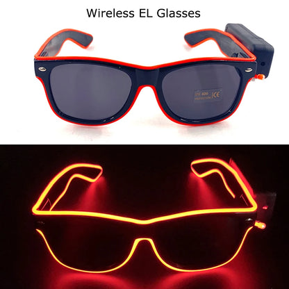 Wireless LED Glow Sunglasses – Carnival Party Style