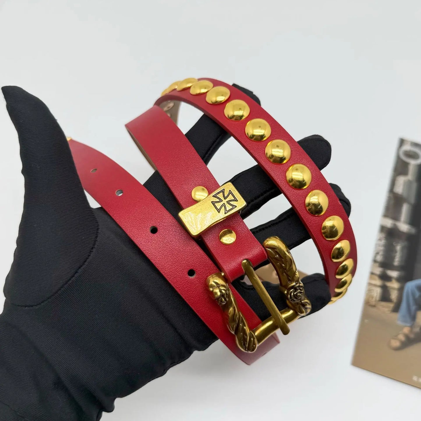 DRAVEN — Y2K Punk PU Leather Belt Unisex Gothic Corset Design