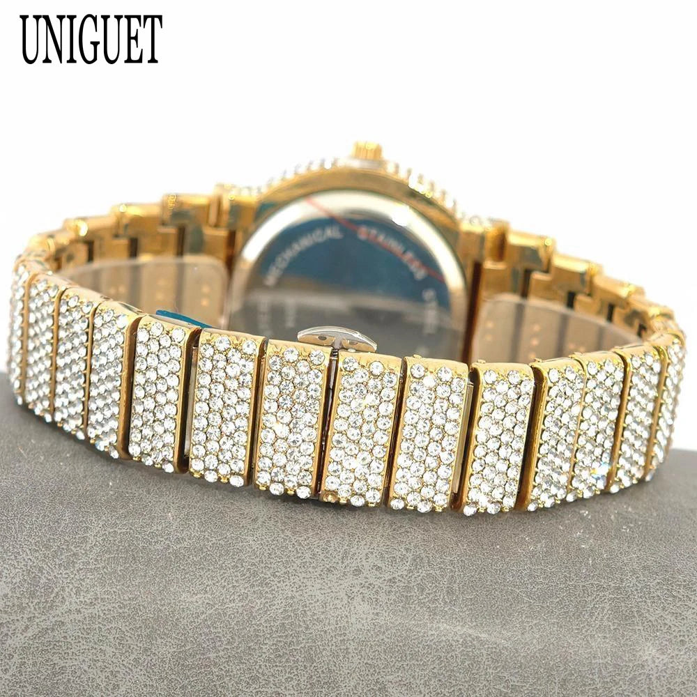 Arctic Blaze – Men’s Ice Steel Luxury Watch 2025 Edition – Elegant Men's Accessory | Accessorio Uomo Elegante