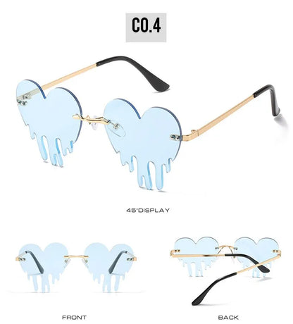 Heart Cat Eye Sunglasses – Retro Love Designer UV400 Shades – Elegant Men's Accessory | Accessorio Uomo Elegante