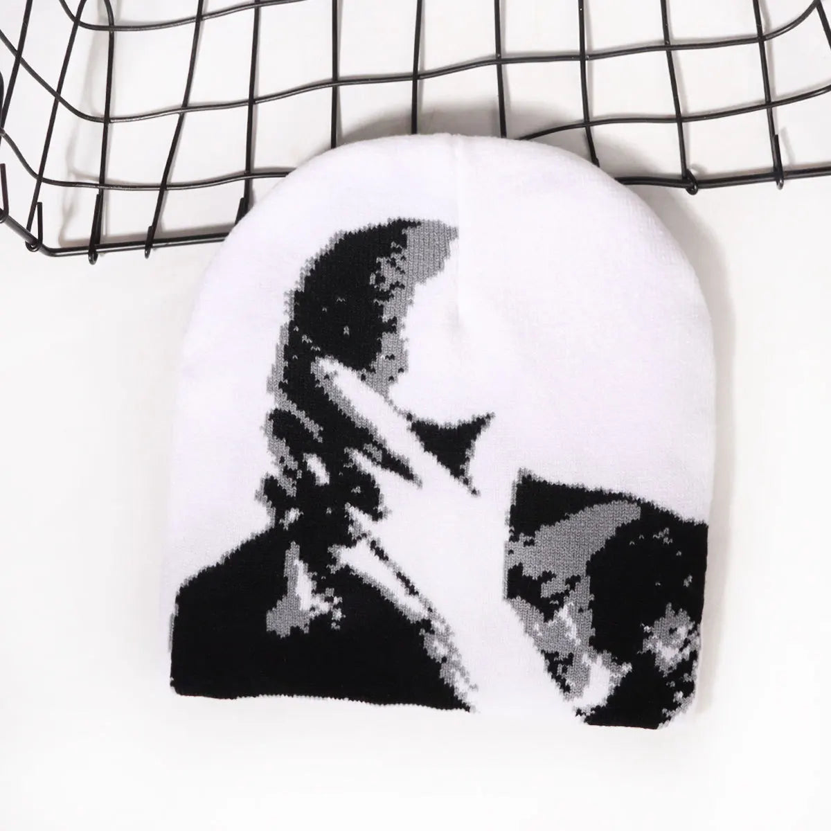 2025 Knitted Goth Beanie – Y2K Vintage Street Style – Elegant Men's Accessory | Accessorio Uomo Elegante