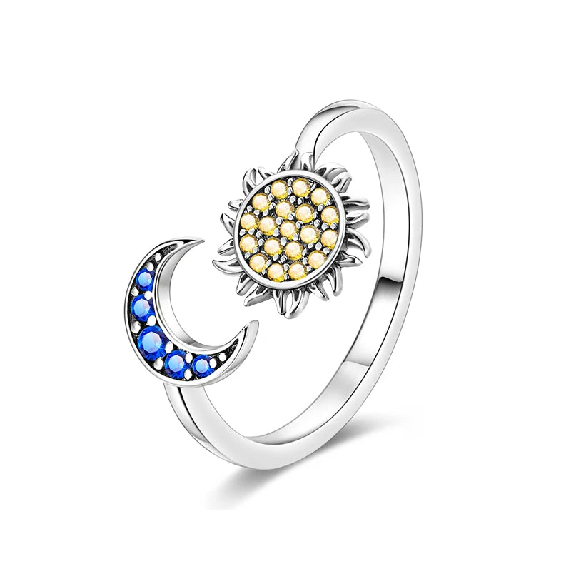 DRAVEN — Blue Zircon Butterfly Silver Ring