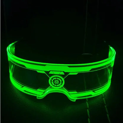 LED Luminous Sunglasses – Futuristic Glow Party Eyewear – Elegant Men's Accessory | Accessorio Uomo Elegante