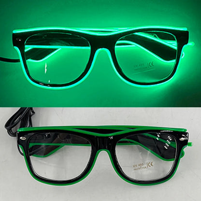 Neon Glow Party Sunglasses – LED Light-Up Style