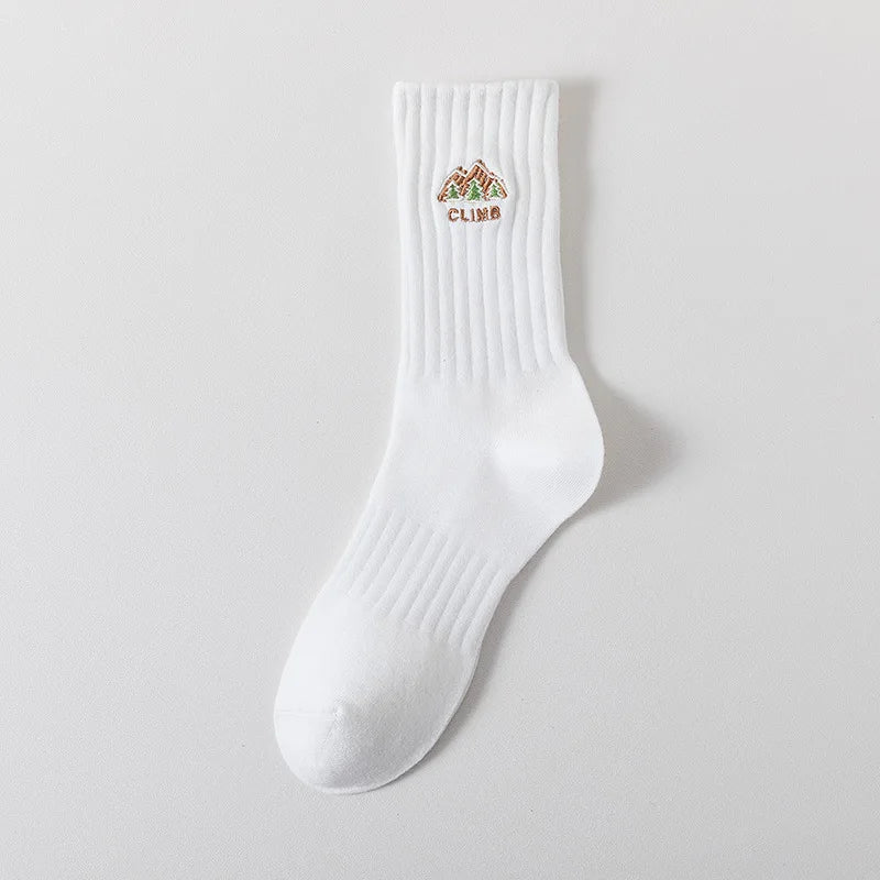 DRAVEN — Cartoon Embroidered Socks – Unisex Harajuku Street Style