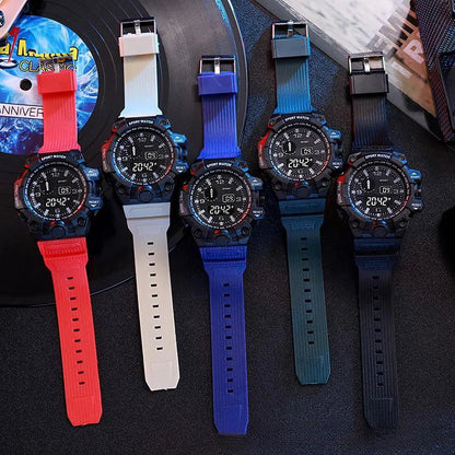 Tactical Edge – Men’s Digital Sport Watch with Luminous Display & Alarm – Elegant Men's Accessory | Accessorio Uomo Elegante