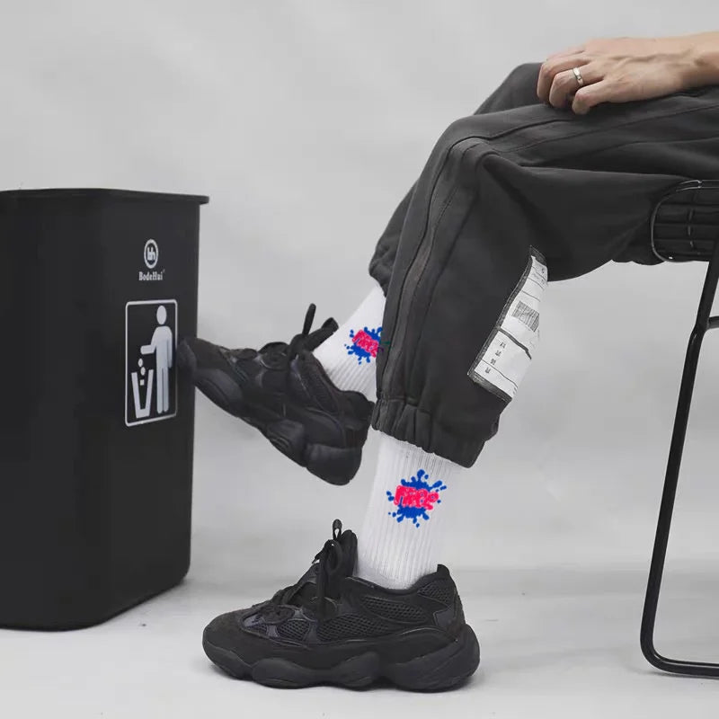 DRAVEN — Graffiti Crew Socks – Men’s Unique Street Style