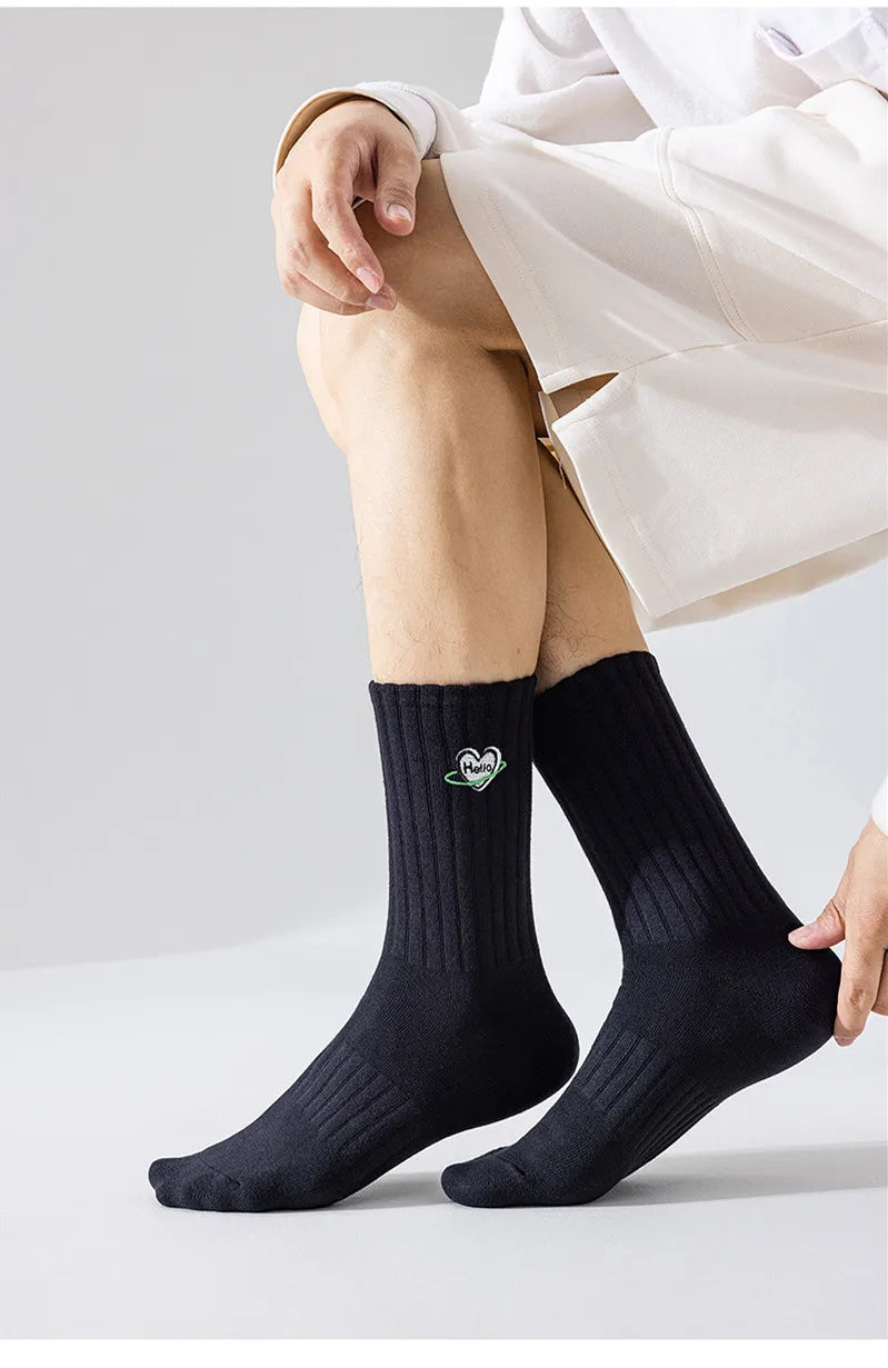 DRAVEN — Cartoon Embroidered Socks – Unisex Harajuku Street Style