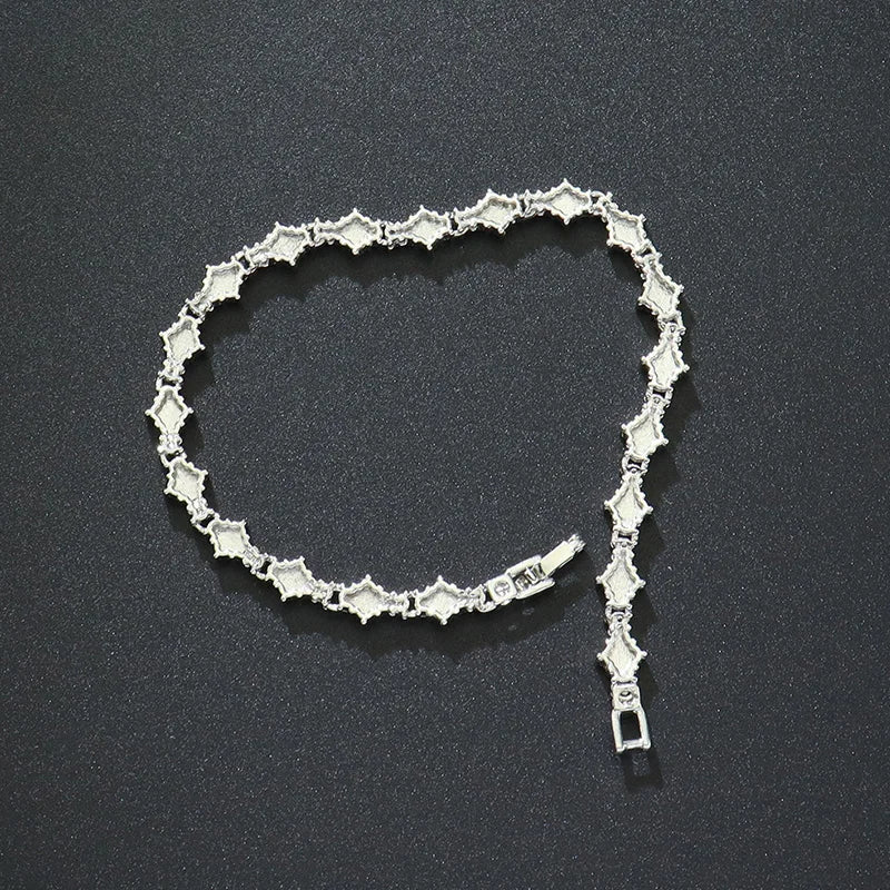 DRAVEN — Round Stone Star Cubic Zirconia Bracelet