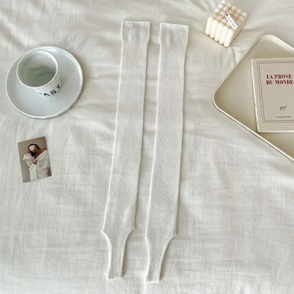 Solid Color Knee High Socks – Women’s Elegant Street Style – Elegant Men's Accessory | Accessorio Uomo Elegante