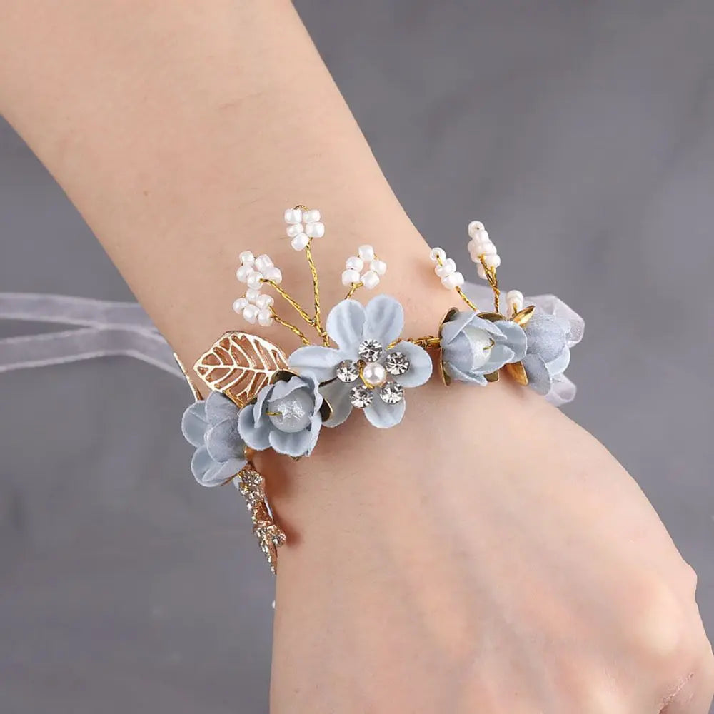 DRAVEN — Silk Rose Bridal Wrist Corsage