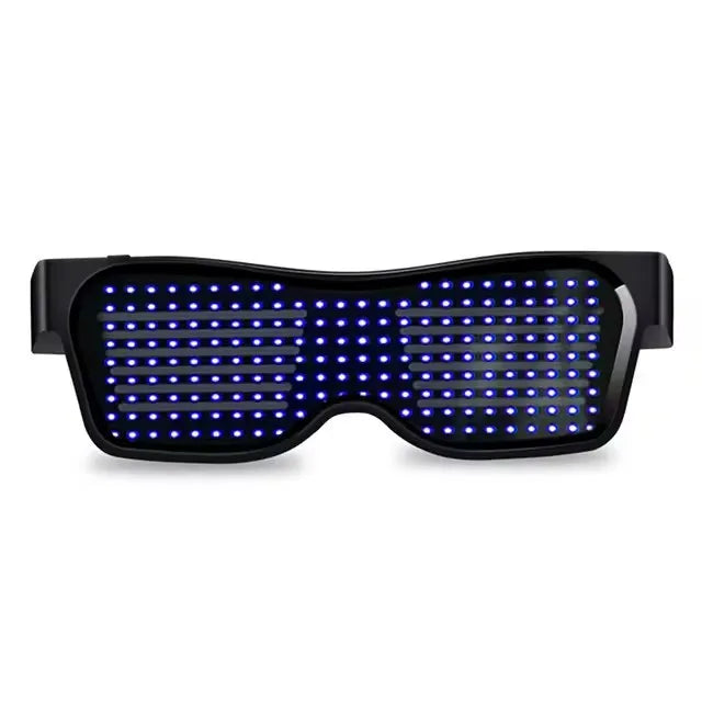 LED Flashing Sunglasses – Party Glow Style – Elegant Men's Accessory | Accessorio Uomo Elegante