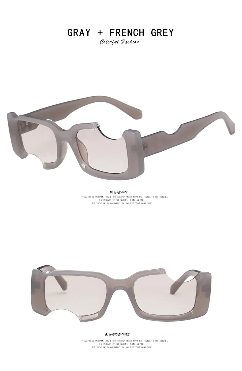 Notch Square Sunglasses – Vintage UV Eyewear – Elegant Men's Accessory | Accessorio Uomo Elegante