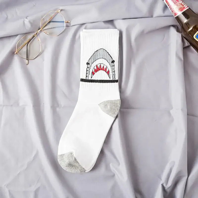 DRAVEN — Shark Crew Socks – Unisex Street Style