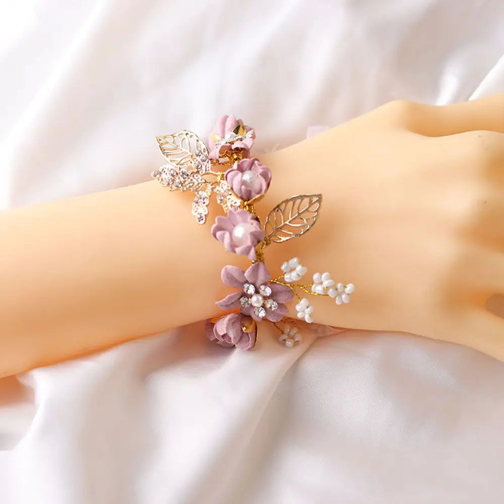 DRAVEN — Silk Rose Bridal Wrist Corsage