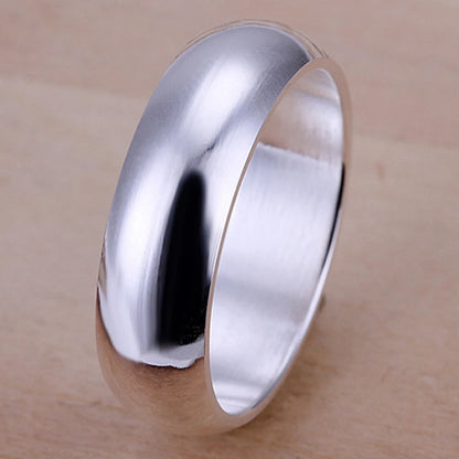 Classic Sterling Silver Circle Ring – Elegant Men's Accessory | Accessorio Uomo Elegante