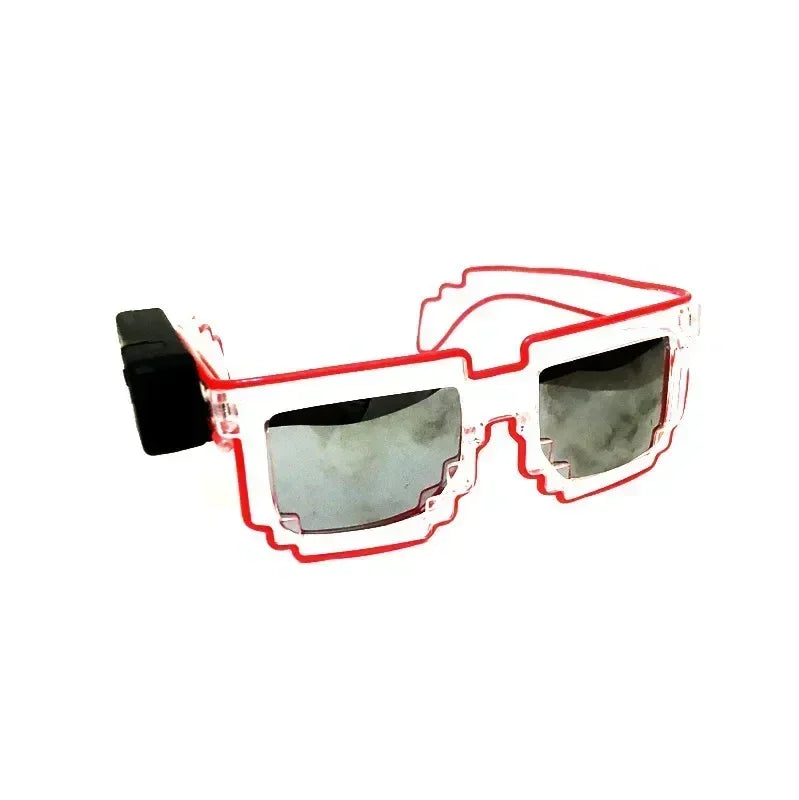 Glow-in-the-Dark LED Sunglasses – Mosaic Party Style – Elegant Men's Accessory | Accessorio Uomo Elegante