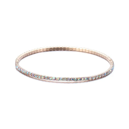 Colorful Rhinestone Elastic Bracelet – Elegant Men's Accessory | Accessorio Uomo Elegante