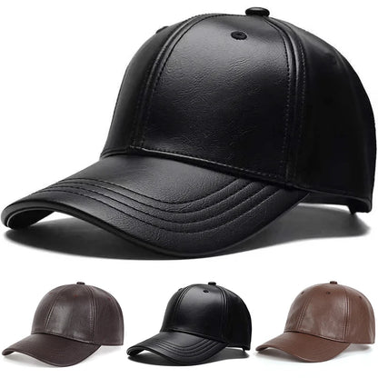 PU Leather Snapback – Unisex Street Baseball Cap