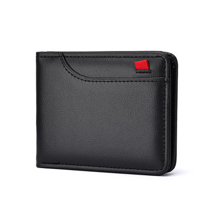 Classic Leather Bifold Wallet Men Business Short Design – Elegant Men's Accessory | Accessorio Uomo Elegante