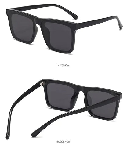 Minimal Square Luxury Sunglasses – Unisex Fashion Shades – Elegant Men's Accessory | Accessorio Uomo Elegante