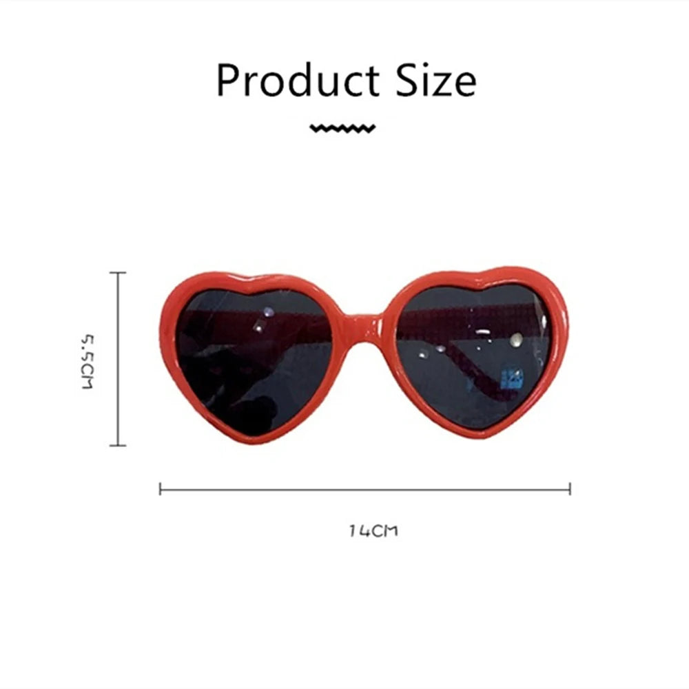 DRAVEN — Heart Diffraction Glasses – Light Effect Love Party Eyewear
