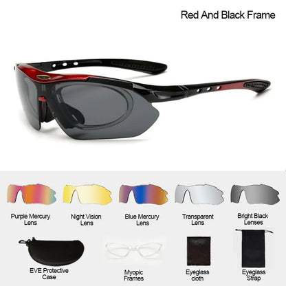 Cycling Sport Sunglasses – Road & Mountain Design – Elegant Men's Accessory | Accessorio Uomo Elegante