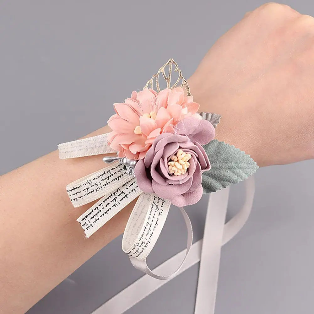 DRAVEN — Silk Rose Bridal Wrist Corsage