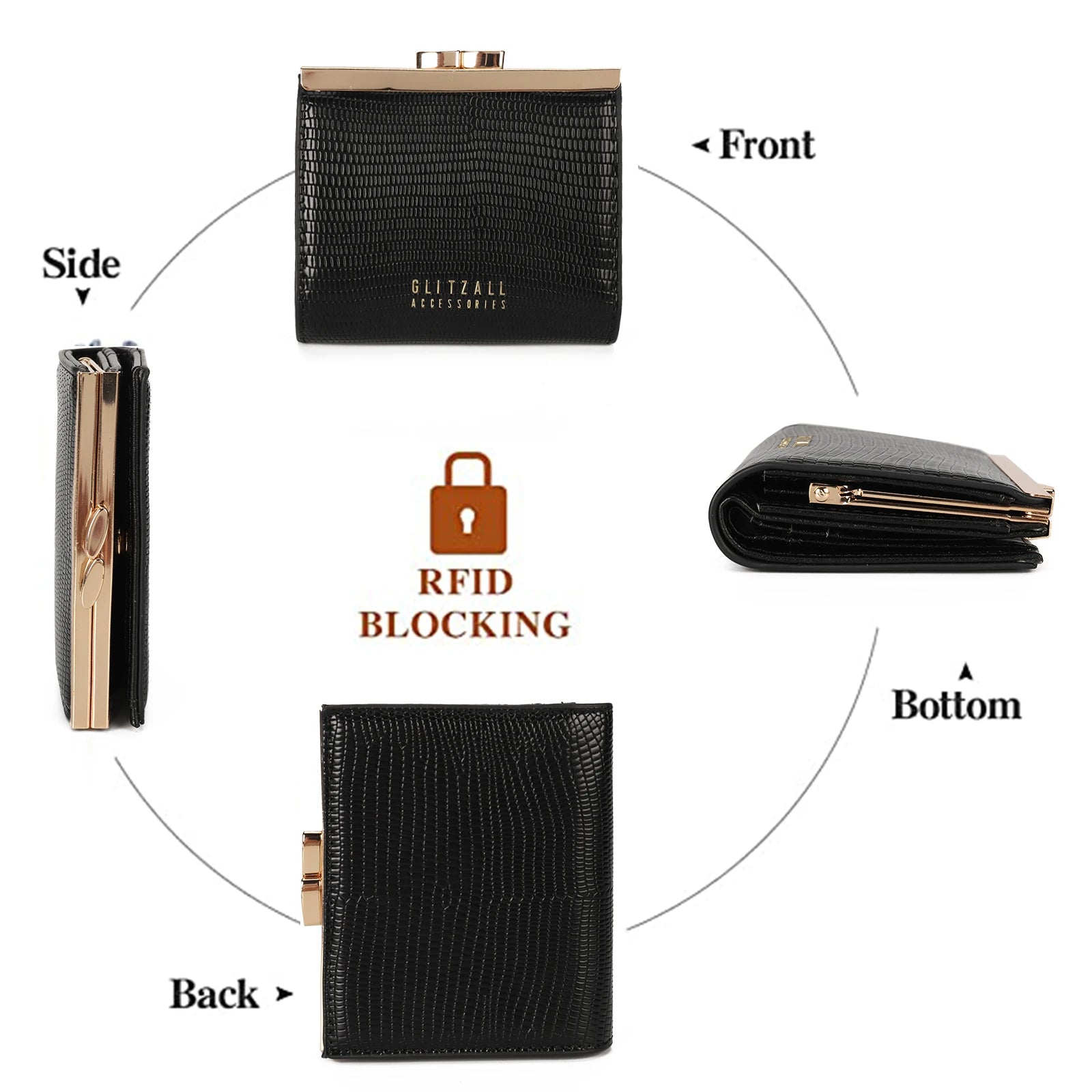 Elegant Luxury Wallet Women Classic Purse Design – Elegant Men's Accessory | Accessorio Uomo Elegante