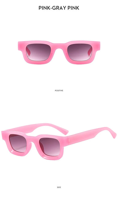 Retro Rectangle Sunglasses – Y2K Designer UV400 Eyewear – Elegant Men's Accessory | Accessorio Uomo Elegante