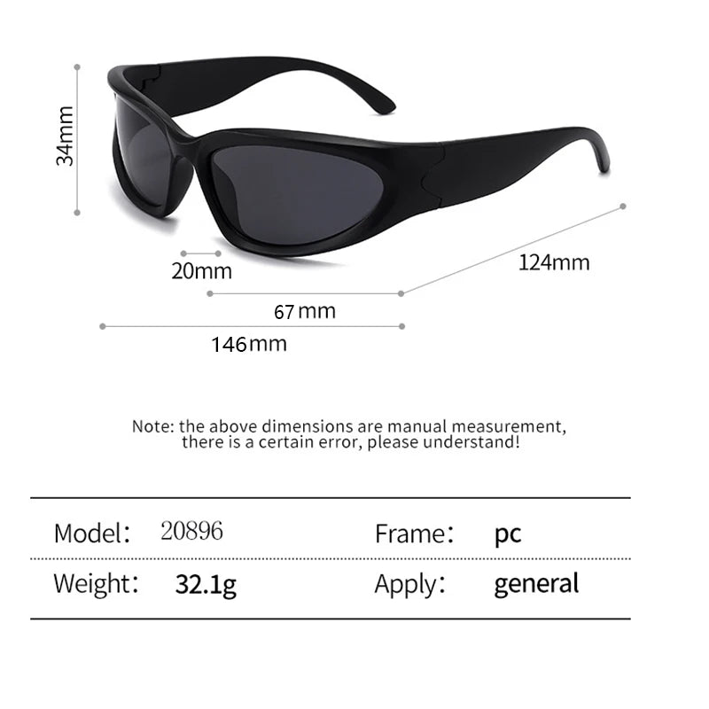 DRAVEN — Sports Cycling Sunglasses – Y2K Modern Style